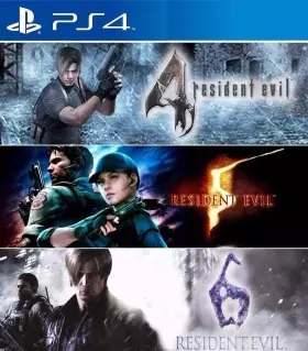 Pack triple de Resident Evil 4 + 5 + 6 PS4 - PlayStation 4