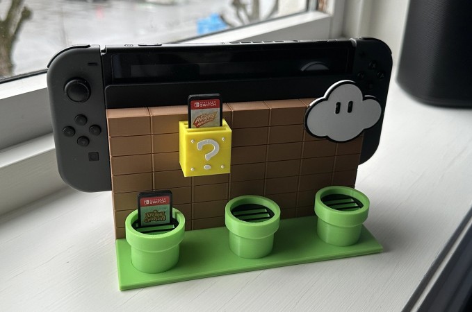 Porta juegos para el dock de Nintendo Switch Mario
