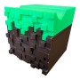 Soporte para joysticks PS5 y PS4 en forma de Cubo de Minecraft