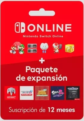 Membresia 6 meses Nintendo Switch Online + Paquete de expansión - MEMBRESÍAS