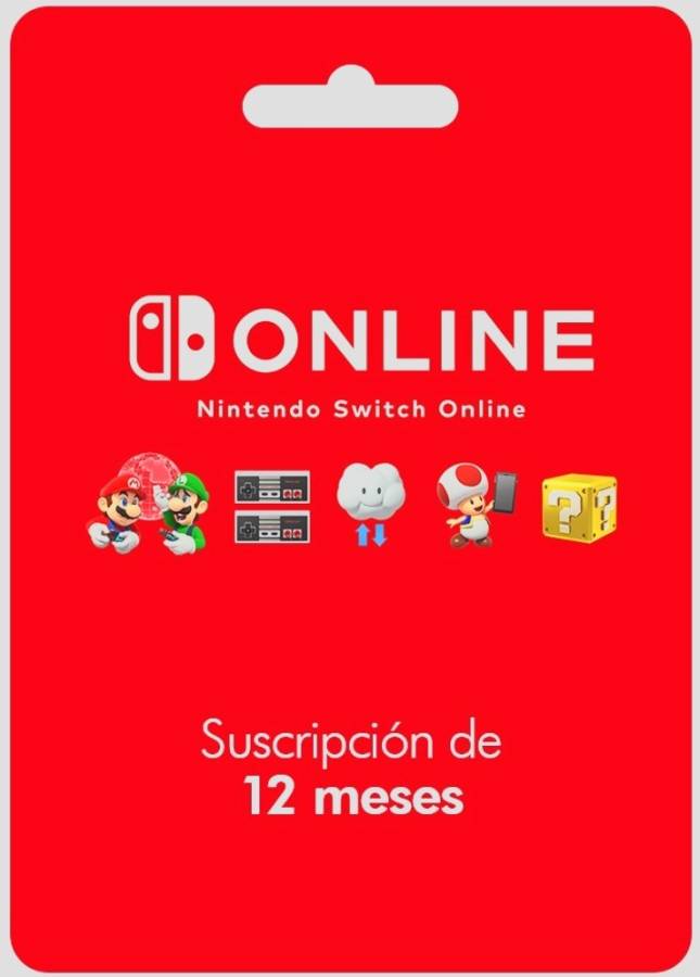 Membresia 12 meses Nintendo Switch Online