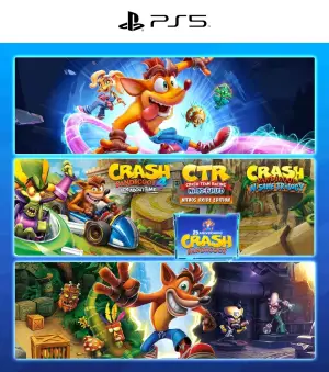 Pack Crash Bandicoot 1,2,3,4 y CTR - PS5 - PlayStation 5